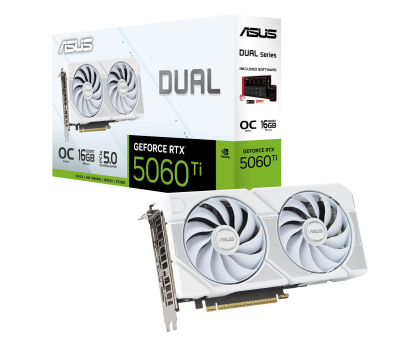 Karta graficzna ASUS GeForce RTX 5060 Ti Dual OC White 16GB GDDR7 DLSS4